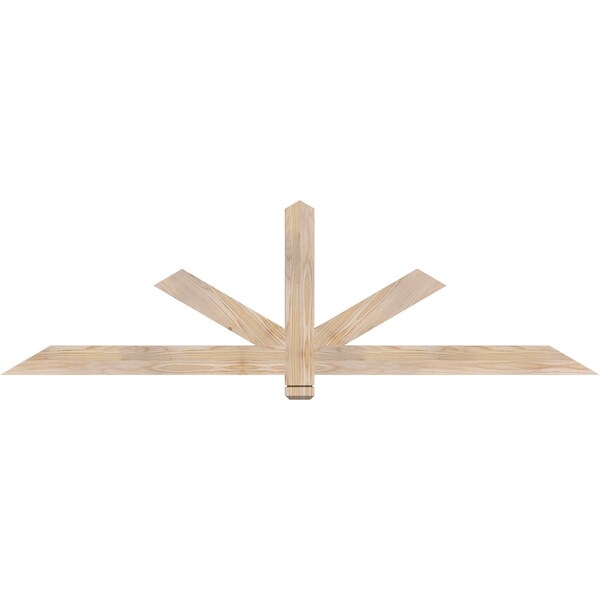 Ekena Millwork Kennewick Smooth Timber Gable Bracket, Douglas Fir, 72"W x 21"H x 1 1/2"D x 3 1/2"F, 7/12 Pitch GBW072X21X0204KEN00SDF - main
